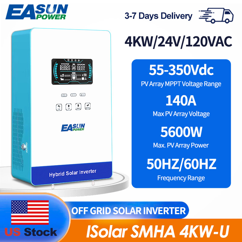 Grid Tie Inverter Limiter 2000W - EASUN POWER 4000W 24V Inverter Tenaga
