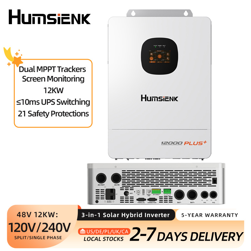 Mppt Hybrid Inverter 48V 8Kw 3 Phase - Humsienk 48V 12KW/8KW Inverter Hybrid Tenaga