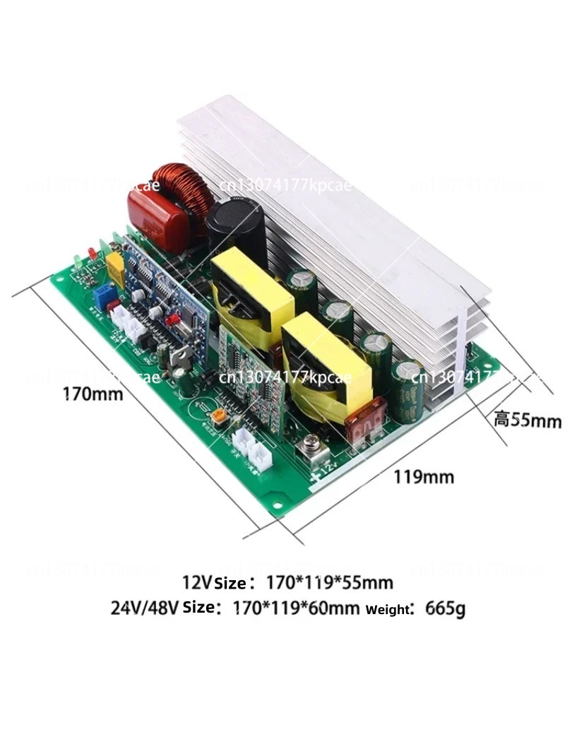 Pure Sine Wave Inverter Board 24V 48V - Inverter Gelombang Sinus Murni 750W 1000W