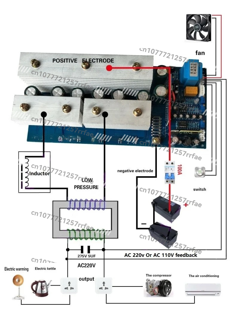 Inverter gelombang sinus murni - Pure Sine Wave Inverter Board 24V 48V ulasan dan harga