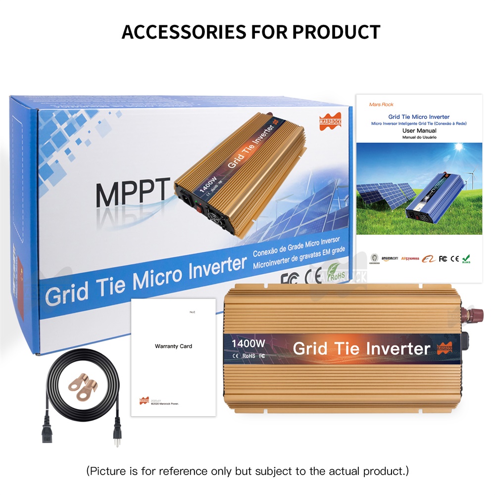 Inverter Mikro Solar Grid Tie  - Micro Inverter 1400W Solar Grid Tie ulasan dan harga