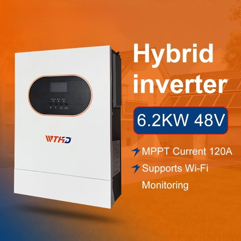 6.2KW Inverter Surya Hibrida F - Off Grid Solar Inverter 48V 6000W ulasan dan harga