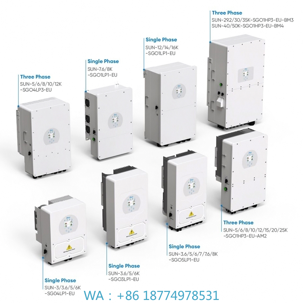 Inverter Surya Hibrida 3 Fasa  - Mppt Hybrid Inverter 48V 8Kw 3 Phase ulasan dan harga