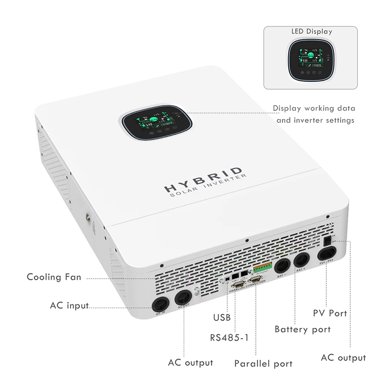 Inverter Surya Hybrid Off Grid - Split Phase Inverter 10Kw 110V 220V ulasan dan harga