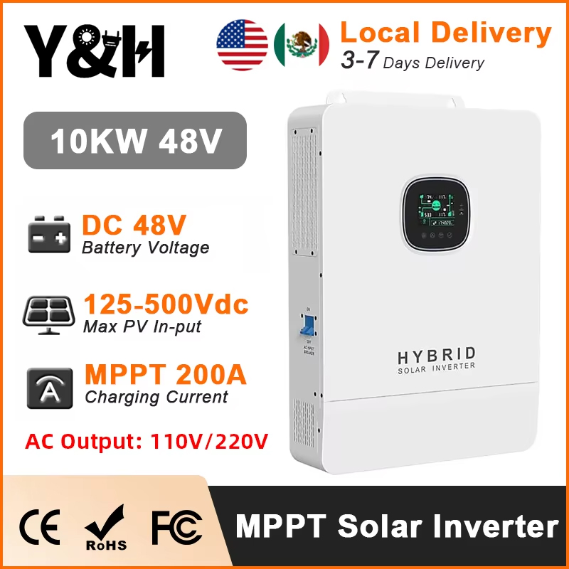 Y&H 10KW Inverter Surya Hibrid - Split Phase Inverter 10Kw 110V 220V ulasan dan harga
