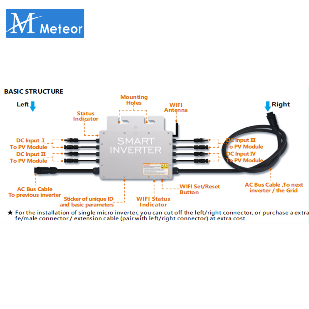 Inverter mikro dasi gird surya - Micro Inverter 1400W Solar Grid Tie ulasan dan harga