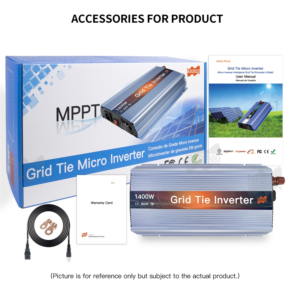 Inverter Mikro Solar Grid Tie  - Micro Inverter 1400W Solar Grid Tie ulasan dan harga