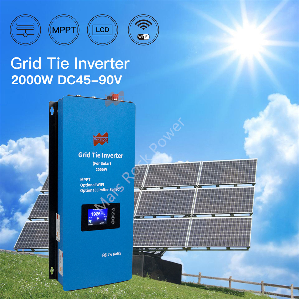 Inverter Grid-Tie Tenaga Surya - Grid Tie Inverter Limiter 2000W ulasan dan harga
