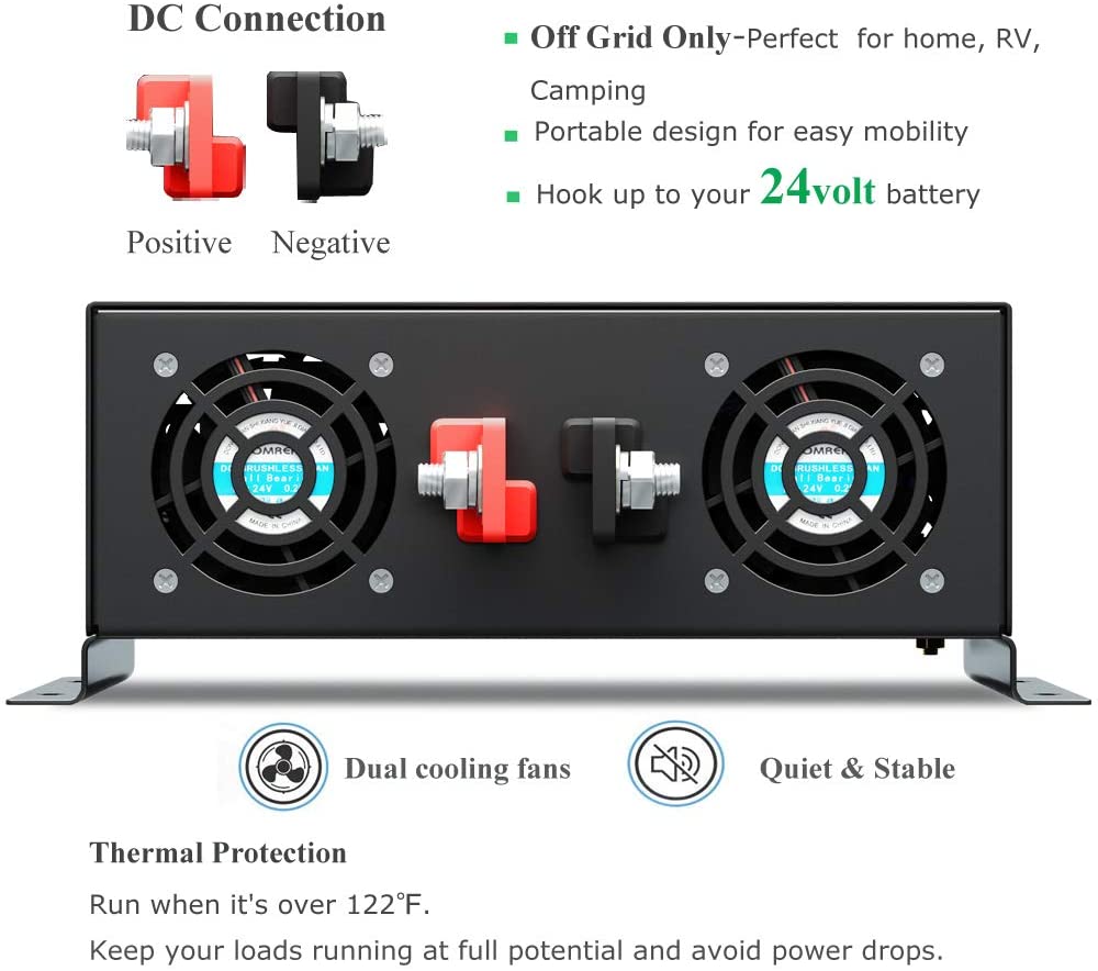 Inverter Gelombang Sinus Murni - Inverter Pure Sine Wave 60Hz 120V 3000W ulasan dan harga