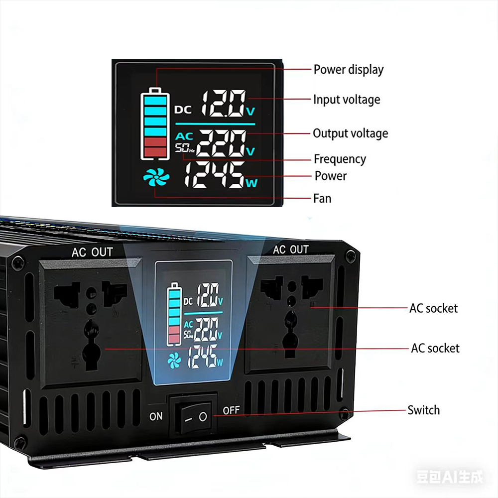Inverter Gelombang Sinus Murni - Pure Sine Wave Inverter 5000W 48V 220V ulasan dan harga